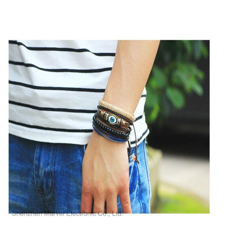 Bead Leather Bracelets Wristband Bracelet Men