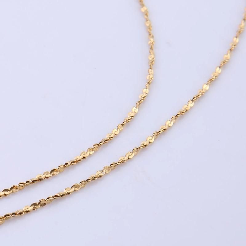 Stainless Steel Jewelry Necklace Twisted Serpentine Chain for Women