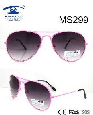 Hot Sale Woman Style Metal Sunglasses (MS299)