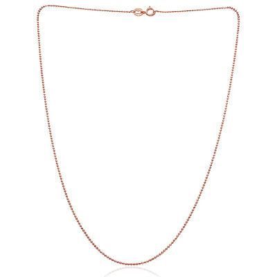 Fashion Jewelry 2.4mm Rose Gold Plated Jewelry Ball Beaded Chain for Necklace Making