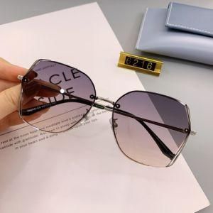 2021 New Arrival Metal Frame Special Shaped Oversized Polarized Sunglass
