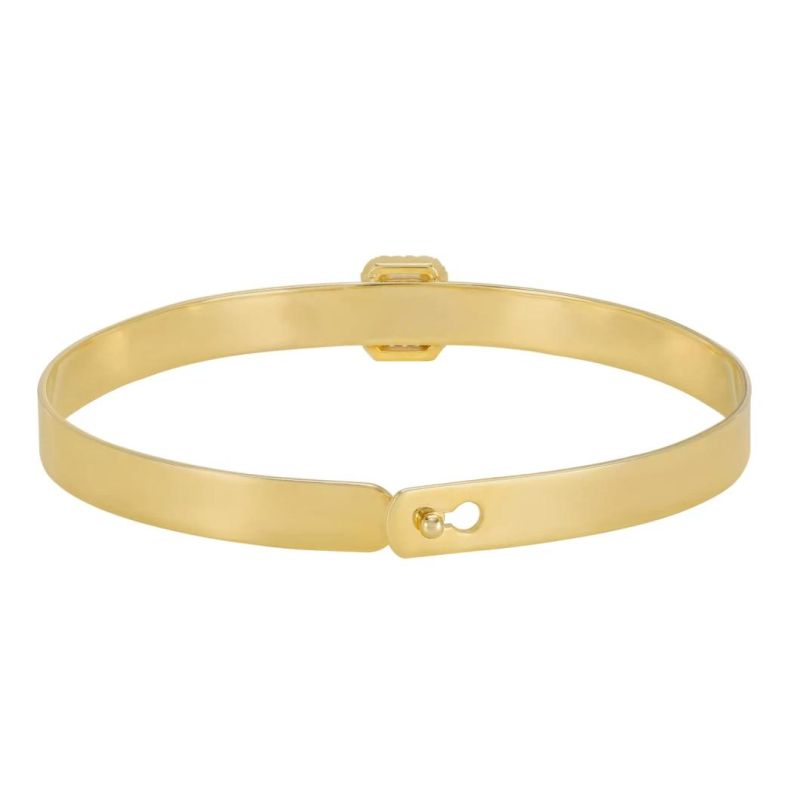 Kirin Custom 14K Gold Bangle for Women 925 Sterling Silver Gold Bangles Jewelry