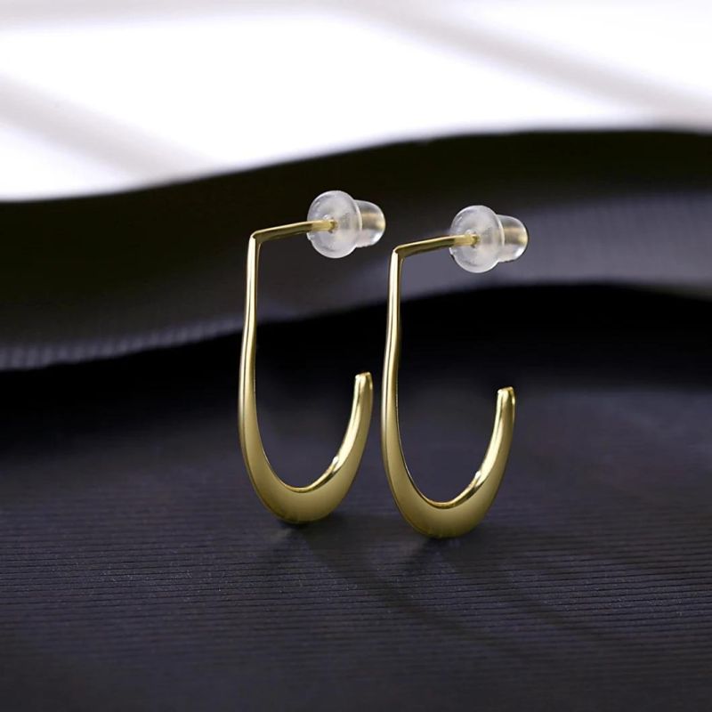 Gold Plated Jewelry Eareing Stud Hook Style Silver Jewelry