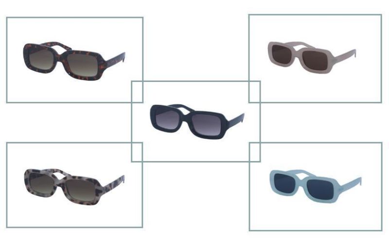 Ultra-Light Fashion Style Full Frame Plastic Lady Sunglasses