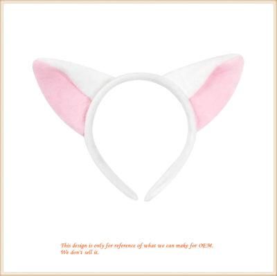 Fox Ears Plush Headband Hair Hoop Cosplay Party Headpiece
