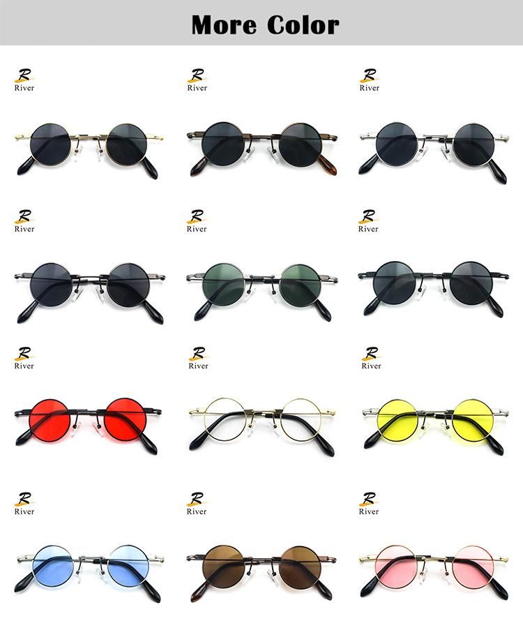 Hot Selling Custom Logo Ready Funny Metal Frame Unisex Sunglasses