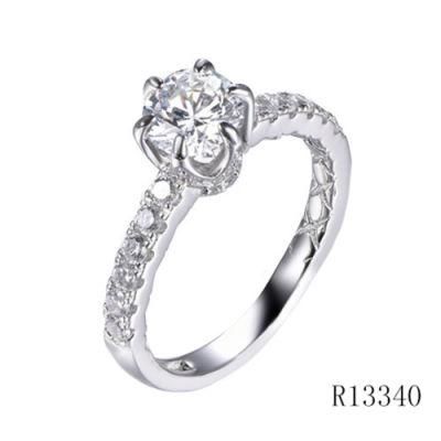 Hot Sell Lady&prime;s 925 Sterling Silver Wedding Ring