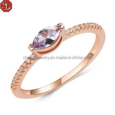 Fashion jewelry colorful Gemstone 925 silver Ring for gift