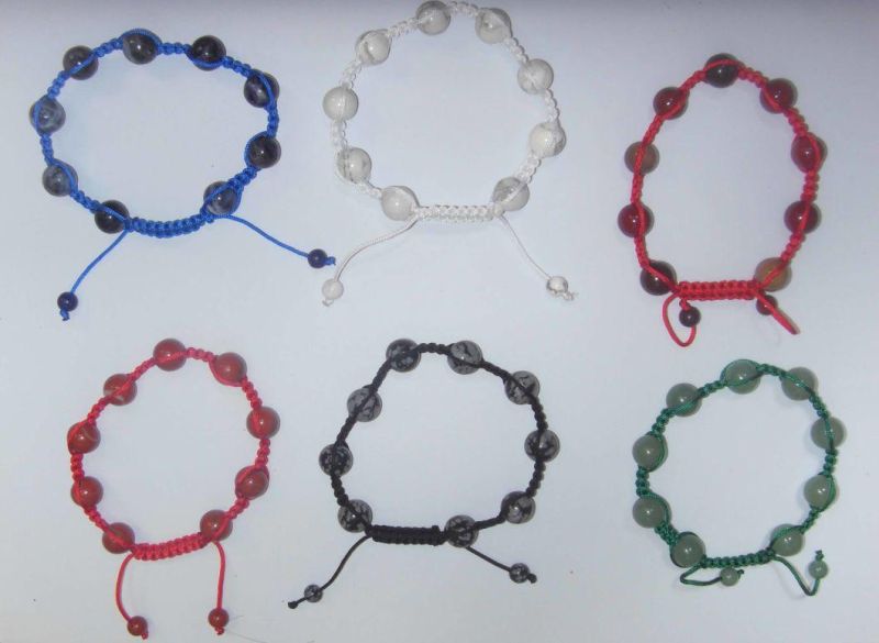 Natural Crystal Gemstone Beaded Merkaba Fashion Jewelry Bracelet