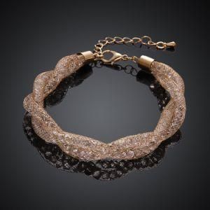 Fashion Web Bracelet with Crystal Stone Inside