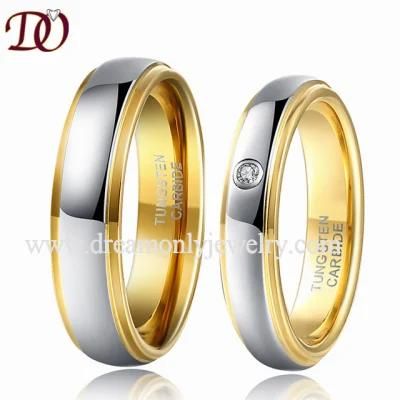 Shiny Domed Tungsten Carbide Wedding Ring