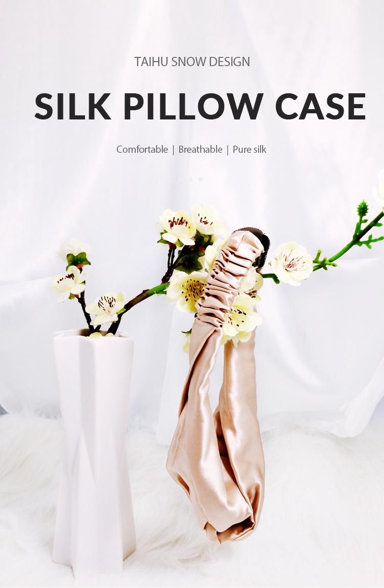 100% Silk Headband with 100% Silk Filling Velcro Taped Silk Head Band