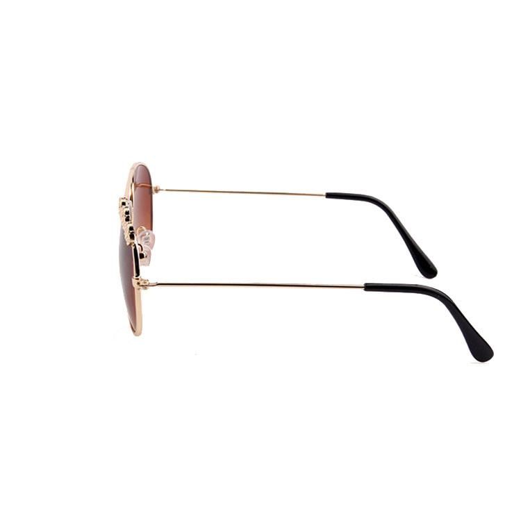 Lovely Flower Design Metal Frame Girls Sunglass