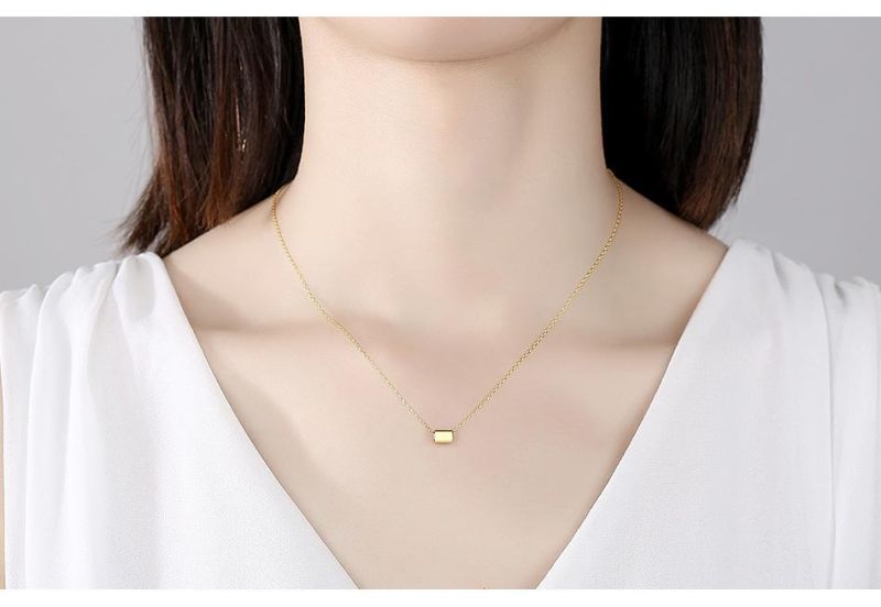 Popular Sliver Pendant Gold Plated Necklace for Women Gift