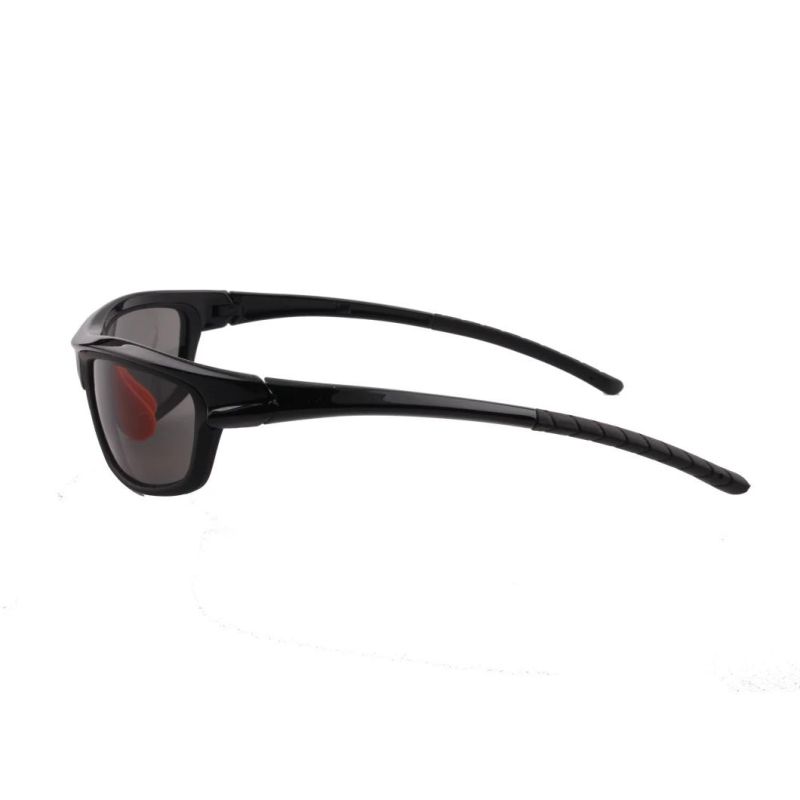 Thin Temple Sports Sunglasses with Orange Nose Pad