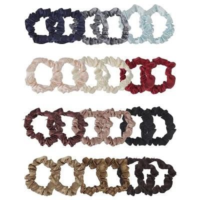 Luxury Solid Color Black Small Elastic Hair Ties