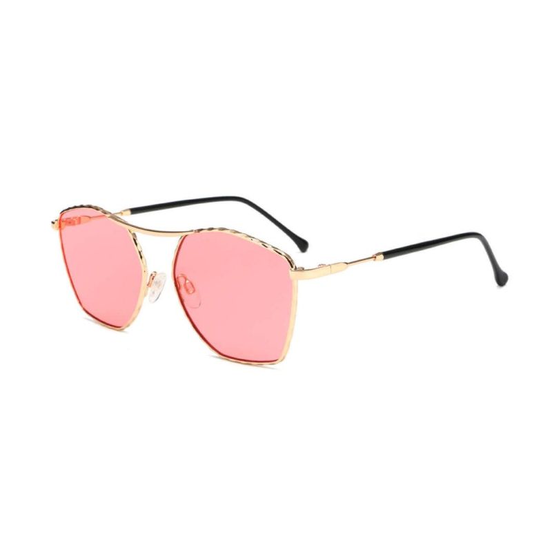 Latest Fashion New Design Stylish PC Lense Metal Sunglasses in Stock