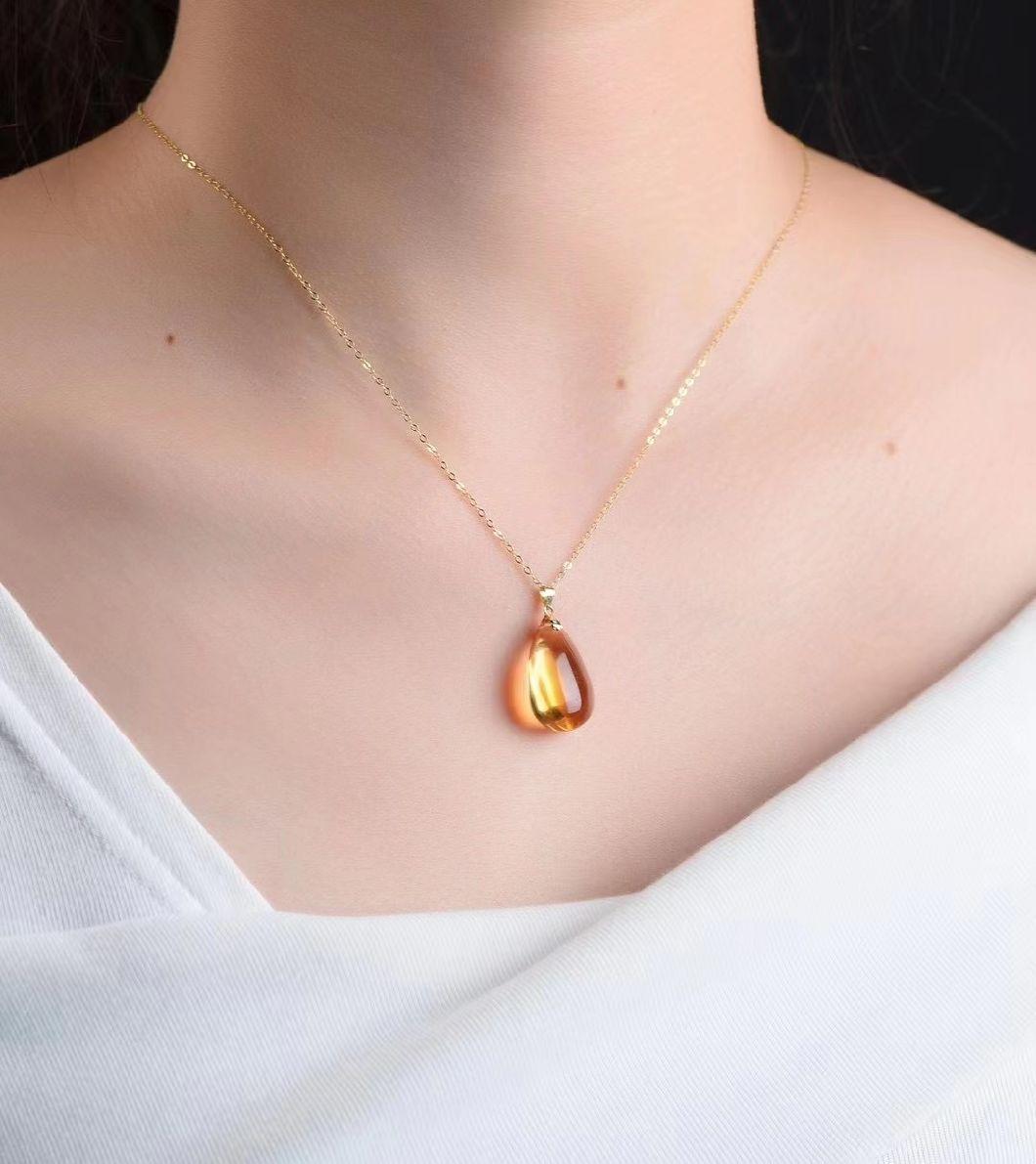 Citrine Pendant Fashion Pendant China Donghai Crystal