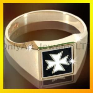 Hot Salse Gold Masonic Knight Templar Ring