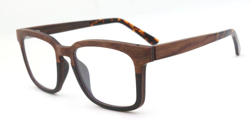 New Design Wholesale Fashionable Wooden Optical Frames Eyewear Ready to Ship