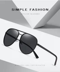 Oversize Classical Double Bridge Polarized Sun Glasses Mens Unisex Sunglass