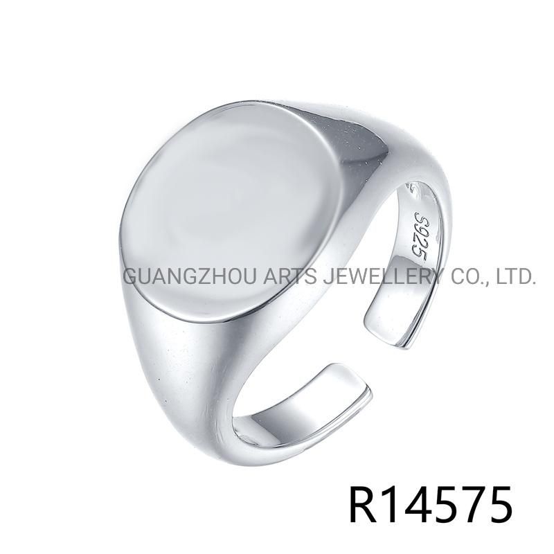 Hot & latest 925 Sterling Silver Smooth Fashion Ring