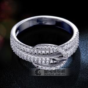 Buckle Designed Fancy Party 925 Sterling Silver Ring