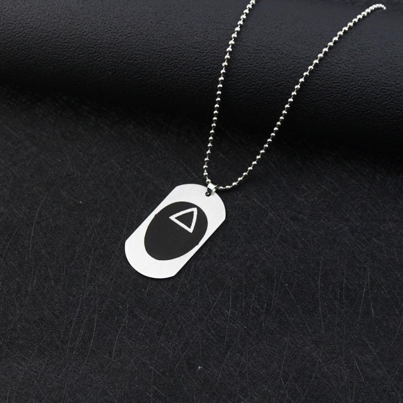 Film and Television Peripherals Squid Game Stainless Steel Necklace