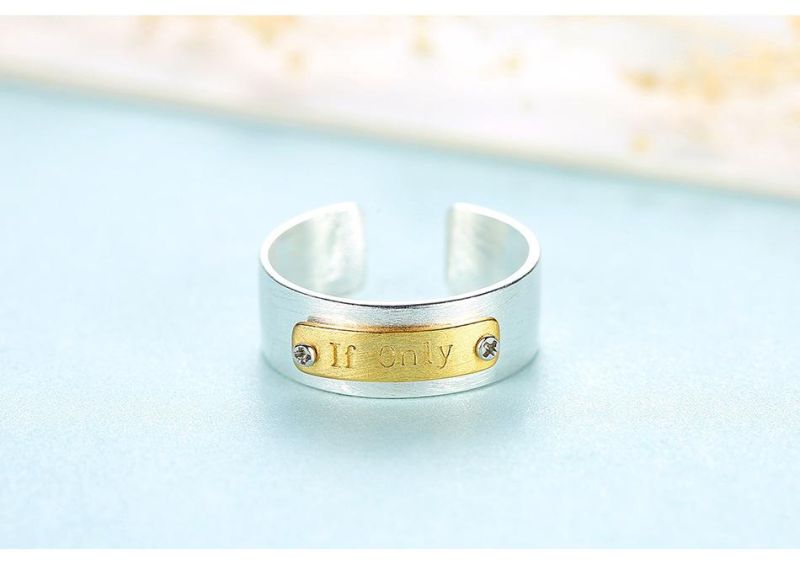 Custom New Fashion Sterling Sliver Ring for Women