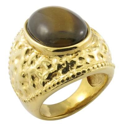 Dubai Style Big Stone Brass Ring