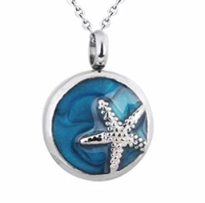 New Design Starfish Enamel Sea Jewelry Ash Cremation Pendant