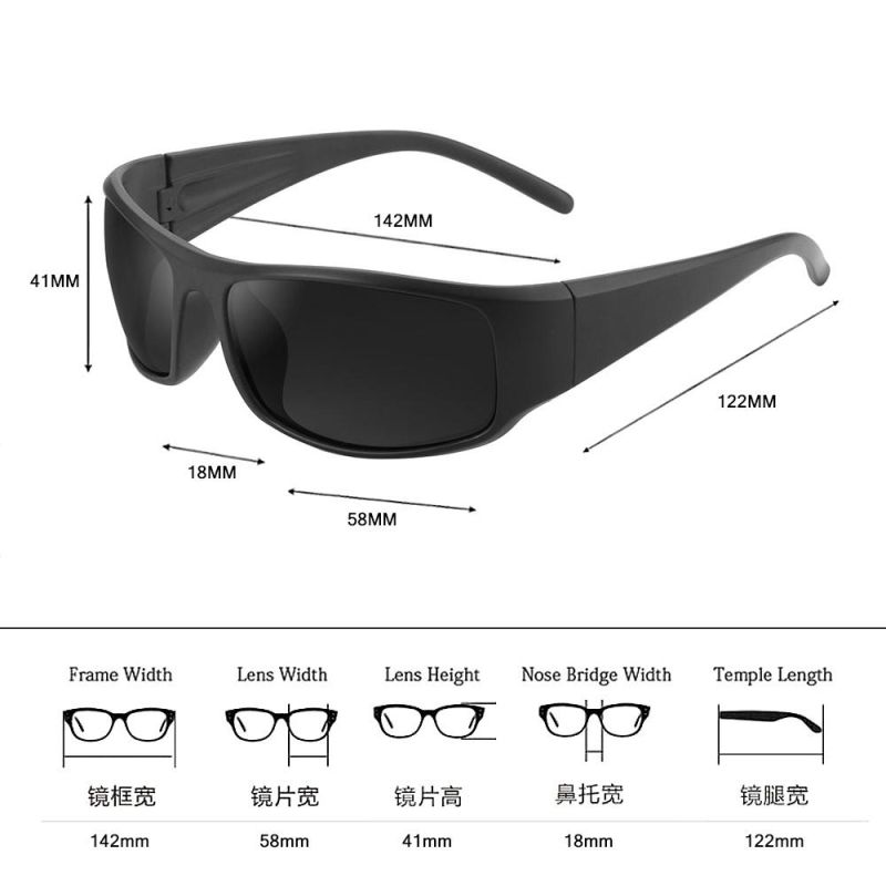 Wholesale Quick Shipping Custom Logo UV400 Driving Bicycle Sunglasses Sport Polarized Sunglasses