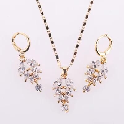 Costume Hengdian Wholesale Fashion Imitation Gold Plated Jewelry with Earring Sets Necklace Pendant