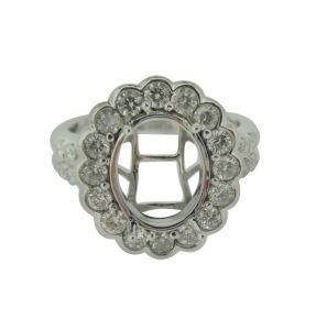 18k High End Diamond Ring Semimount (BLR37)