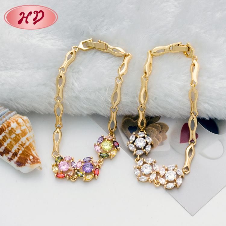 Wholesale New Fashion 18K Gold Plated White Bracelet Jewelry