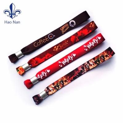 Custom Sublimation Wristband/Fabric Woven Wristband for Event