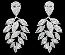 Bridal CZ Earring Jewelry, Luxury CZ Earring Jewelry, Elegant CZ Earring, Wedding CZ Earring