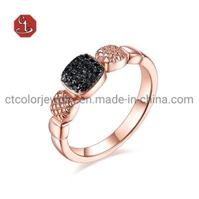 Costume Jewellery Women New Models Set Jewelry Wholesale 925 Silver Ring with CZ