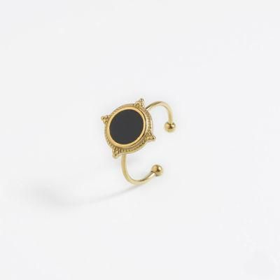 Manufacturer Custom High Quality Fashion Jewelry Top Ranking Stainless Steel 14K 18K Gold Plated No Fade Ring Supplier