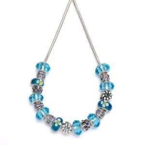 925 Silver Blue Necklace (C135)