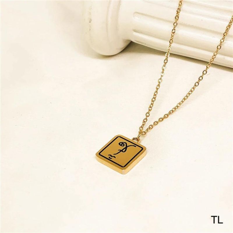Manufacturer Custom Gold Plated Necklace High Quality Wholesale Brand Fashion Jewelry Waterproof Name Necklace 18K Gold Chain