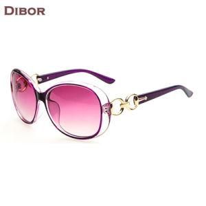 Fashion Ladies&prime; Sunglasses with PC Frame, Temples in Unique Design, UV400 to Protect Your Eyes