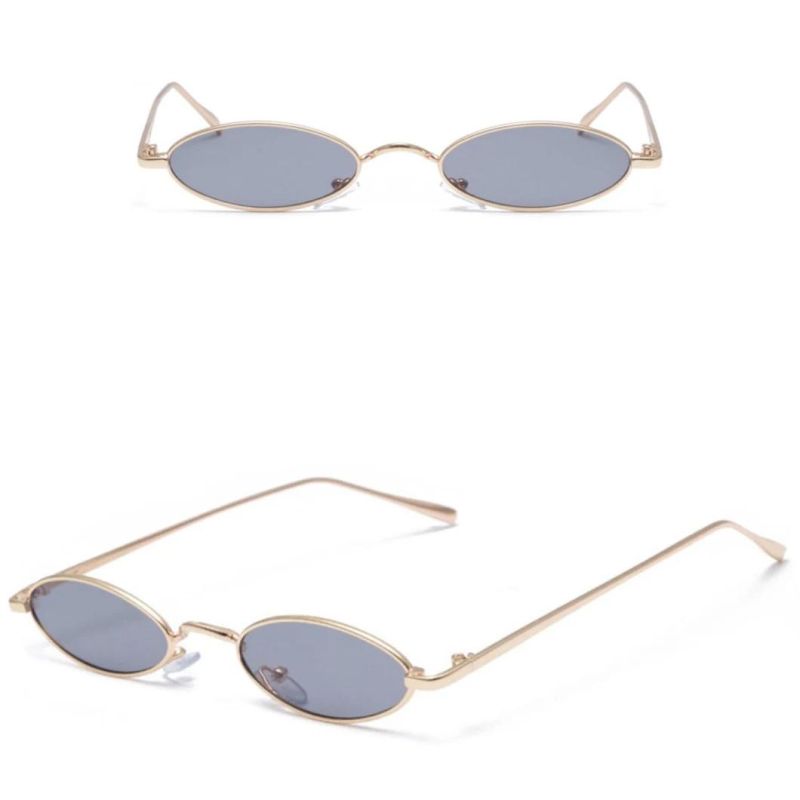 Small Lens Stylish Metal Material Fashion Sunglasses Ready Goods