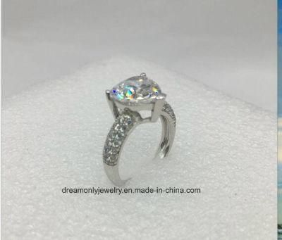 Wedding Engagement Silver Ring 925 Silver Diamond Ring