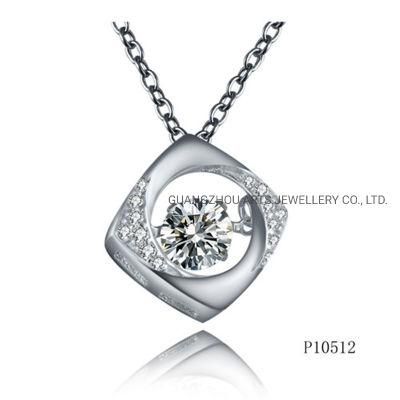 Fashion Jewelry 925 Sterling Silver with Cubic Zircon Dangle Pendant