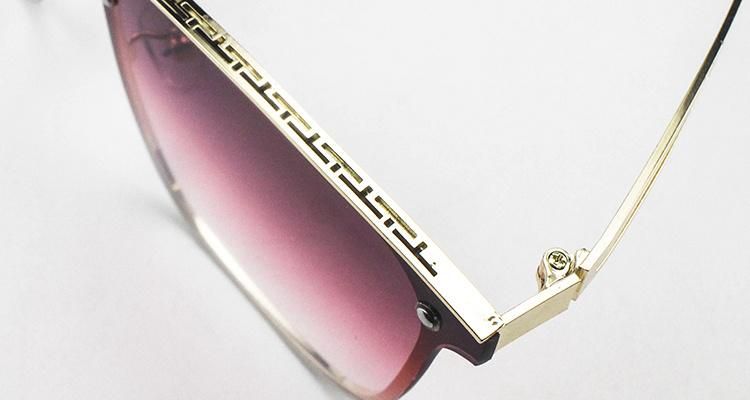 New Fashion Ready Custom Logo Metal Frame Women Sunglasses