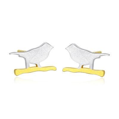Fashion Jewelry Silver Bird Shape Piercing Lip Ring Ear Stud