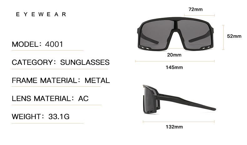 Sunglasses with Integrated Lenses, Multi-Functional Sunglasses