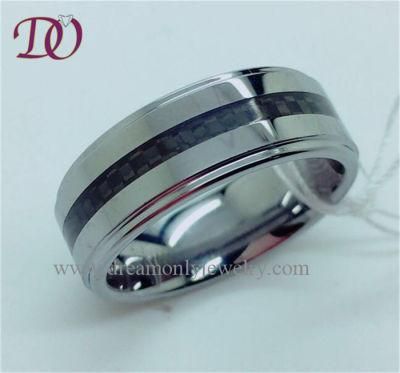 Latest Design Tungsten Carbide Fine Ring Band Jewelry Wholesale High Quality Man&prime;s Rings