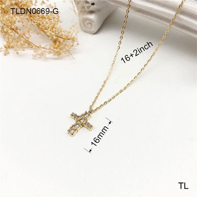 Manufacturer Custom Gold Plated Jewelry Wholesale Stainless Steel Jewelry Fashion Multil Chain Layered Necklace